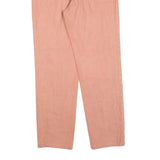 CALVIN KLEIN Womens Jeans Pink Regular Straight Denim W28 L29 Cotton Blend Zip