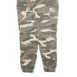 TALLY WEIJL Mens Cotton Blend Regular Camouflage Cargo Trousers W32 L28 Elastic