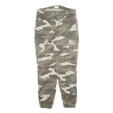 TALLY WEIJL Mens Cotton Blend Regular Camouflage Cargo Trousers W32 L28 Elastic