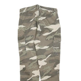 TALLY WEIJL Mens Cotton Blend Regular Camouflage Cargo Trousers W32 L28 Elastic