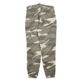 TALLY WEIJL Mens Cotton Blend Regular Camouflage Cargo Trousers W32 L28 Elastic