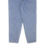 CHOICE Mens Relaxed Light Blue Denim Jeans W30 L26 Classic Cotton Blend Zip