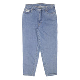 CHOICE Mens Relaxed Light Blue Denim Jeans W30 L26 Classic Cotton Blend Zip