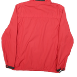 ASICS Womens Red Track Field Zip Jacket XS Polyester Blend Sport Outerwear