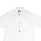 TOMMY BAHAMA Mens White Shirt L Millennium Martini Graphic Cotton Casual