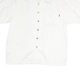 TOMMY BAHAMA Mens White Shirt L Millennium Martini Graphic Cotton Casual