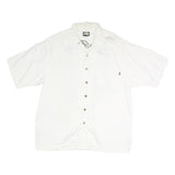 TOMMY BAHAMA Mens White Shirt L Millennium Martini Graphic Cotton Casual