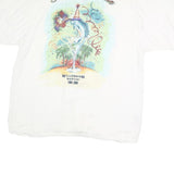 TOMMY BAHAMA Mens White Shirt L Millennium Martini Graphic Cotton Casual