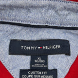 Tommy Hilfiger Polo Shirt - XL Red Cotton