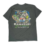 Raceway Park Gildan Graphic T-Shirt - Large Grey Cotton