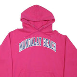 AUTHENTIC APPAREL Womens Pink Mandalay Beach Pullover Hoodie XL Casual Warm