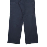DICKIES Mens Regular Navy Blue Cotton Blend Zip Trousers W30 L31 Cargo Pocket