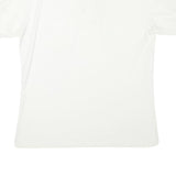 SADDLEBROOK Womens White Short Sleeve Plain Polo Shirt M Casual Cotton