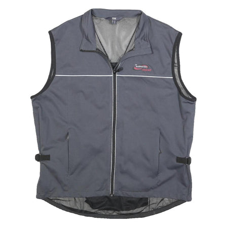 TCM Mens Grey Jacket XL Polyester Plain Zip Athletic Casual Lightweight