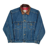 Marlboro Checked Denim Jacket - Medium Blue Cotton