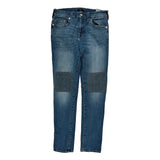 True Religion Double Knee Jeans - 32W 29L Blue Denim