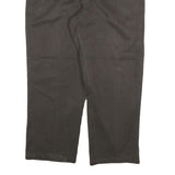DICKIES Mens Cotton Blend Black Relaxed Straight Trousers W36 L27 Workwear Zip
