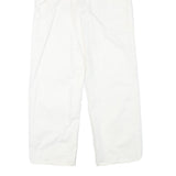 CARHARTT Womens White Relaxed Straight Cotton Blend Trousers W26 L26 Workwear