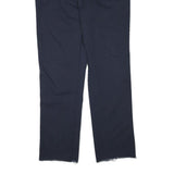 DICKIES Mens Cotton Blend Navy Regular Straight Trousers W38 L35 Workwear Zip