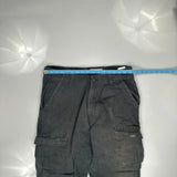 Wrangler Cargo Trousers - 34W 32L Black Cotton