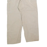 CARHARTT Mens Cotton Blend Relaxed Beige Workwear Trousers W36 L30 Utility