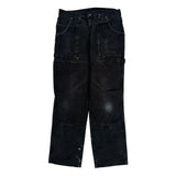 Dickies Double Knee Carpenter Pants - 32W 30L Black Denim