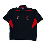 Unbranded Graphic Rugby Shirt - Large Black Cotton