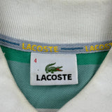 Lacoste Striped Polo Shirt - Medium Multicoloured Cotton