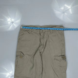 Wrangler Cargo Trousers - 36W 34L Beige Cotton