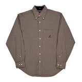 Nautica Checked Shirt - Medium Brown Cotton