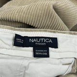 Nautica Cord Trousers - 36″ Waist Beige Corduroy