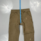 Wrangler Carpenter Trousers - 31W 31L Brown Cotton