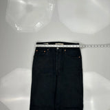 501 Levis Jeans - 27W US 4 Black Cotton