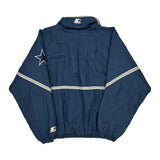 Dallas Cowboys Starter Football Windbreaker - Large Navy Nylon