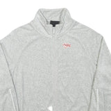 NIKE Womens Grey Lightweight Track Jacket XS Polyester Blend Zip Plain