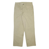 DICKIES Mens Cotton Blend Beige Regular Fit Straight Leg Trousers W32 L31