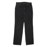 WRANGLER Mens Black Regular Denim Jeans W30 L32 Classic Zip Denim Pants