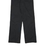 DICKIES Mens Cotton Blend Black Regular Straight Trousers W26 L30 Workwear Zip