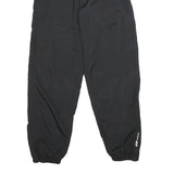 REEBOK Mens Joggers Black S W24 L29 Regular Tapered Fit Polyester Sportswear