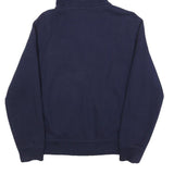 POLO RALPH LAUREN Mens Navy Blue Full Zip Hoodie M Cotton Blend Casual Wear