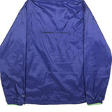 COLUMBIA Mens Blue Jacket M Polyester Zip Hooded Plain Outdoor Lightweight