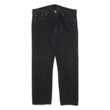LEVI'S 501 Mens Jeans Black Regular Straight Denim Medium W38 L32 Classic Style