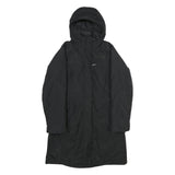 THE NORTH FACE Womens Black Nylon Outdoor Jacket S Zip Hooded Plain