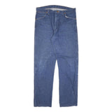 WRANGLER Mens Jeans Blue Regular Straight Denim Medium W34 L31 Classic Zip