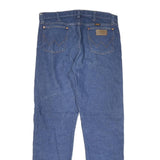 WRANGLER Mens Jeans Blue Regular Straight Denim Medium W34 L31 Classic Zip