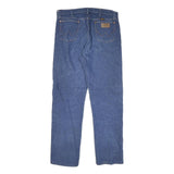 WRANGLER Mens Jeans Blue Regular Straight Denim Medium W34 L31 Classic Zip