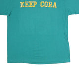 HANES Mens Green Keep Cora Graphic T-Shirt XL Short Sleeve Crew Neck Casual