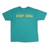 HANES Mens Green Keep Cora Graphic T-Shirt XL Short Sleeve Crew Neck Casual