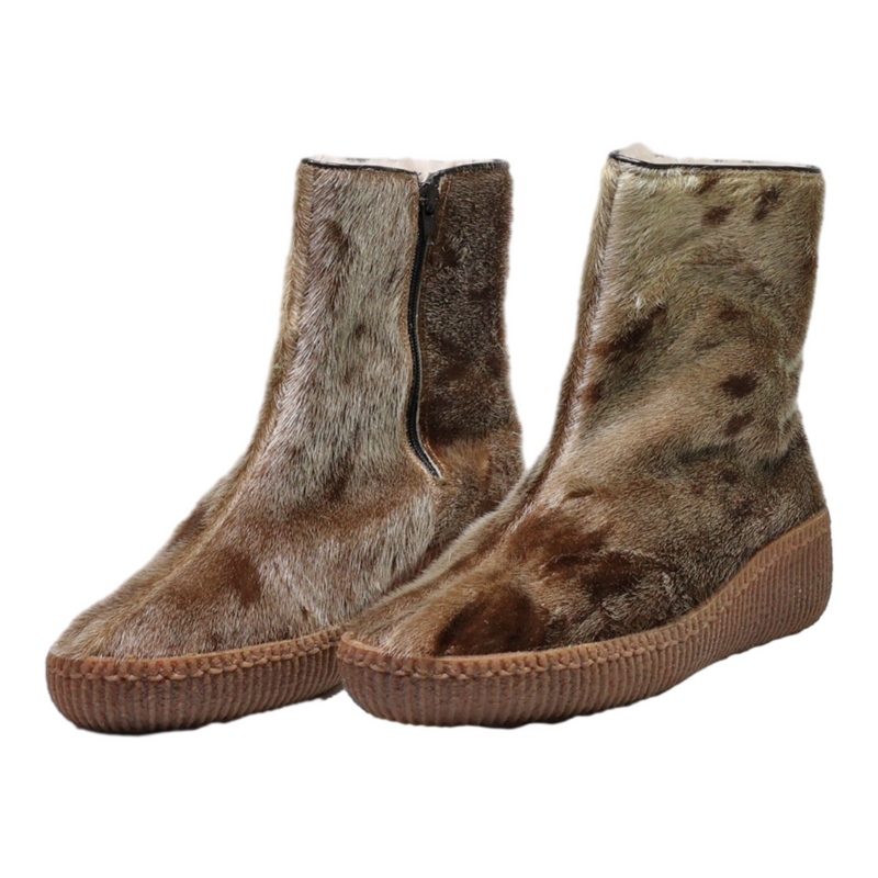 RIEKER Snow Boots Brown Synthetic Mens UK 9.5