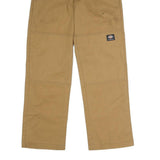 DICKIES Mens Polyester Blend Beige Regular Fit Straight Leg Trousers W30 L30